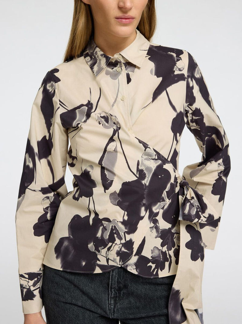 Selected Femme Aviana Long Sleeve Blouse - Birch