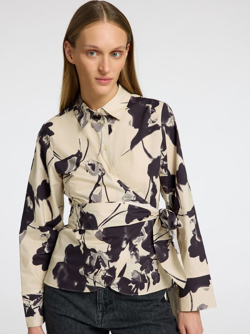 Selected Femme Aviana Long Sleeve Blouse - Birch