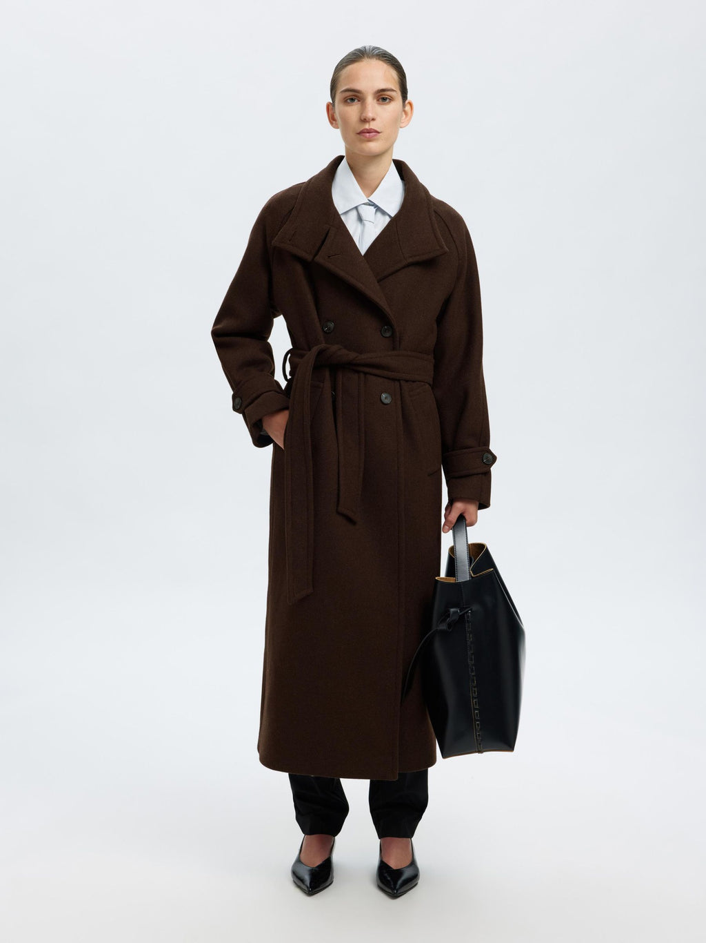 Selected  Femme Madeline Manteco Coat - Delicioso
