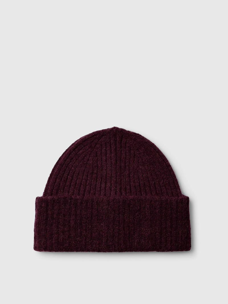 Selected Mary Wool Beanie - Fig