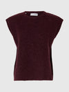 Selected Femme Lulu Knitted Vest - Fig