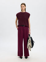 Selected Femme Lulu Knitted Vest - Fig