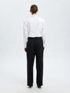 Selected Femme Malia Mentaco Trousers - Black Pinstripe