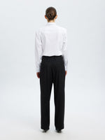 Selected Femme Malia Mentaco Trousers - Black Pinstripe