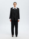 Selected Femme Malia Mentaco Trousers - Black Pinstripe