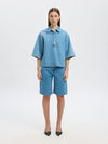 Selected Femme Liva Kori Denim Shirt - Light Blue Denim