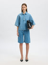Selected Femme Liva Kori Denim Shirt - Light Blue Denim