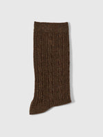 Selected Femme Ditte Cable Knit Sock - Delicioso