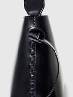 Selected Femme Stella  Premium Leather Medium  Bag - Black