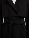 Selected Femme Aline Tech Trenchcoat - Black