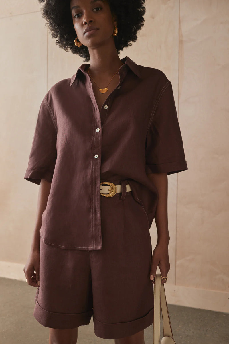 Sancia Priya Shirt - Cinnamon