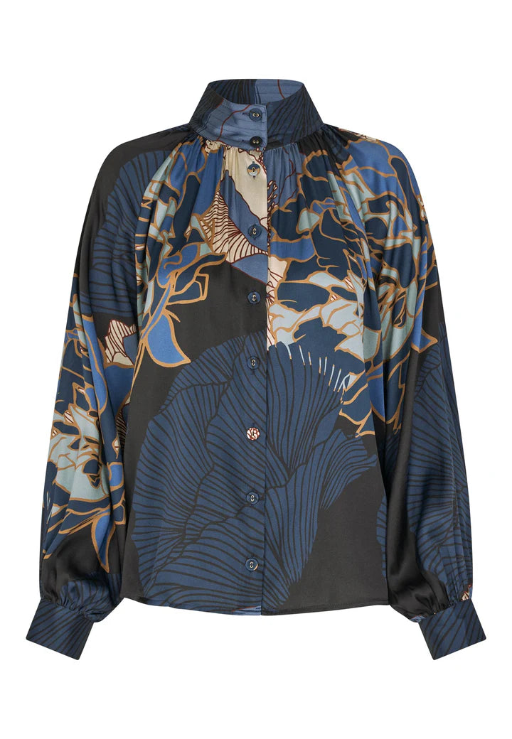 Dea Kudibal NITADEA Silk Blouse - Alepidia Blue