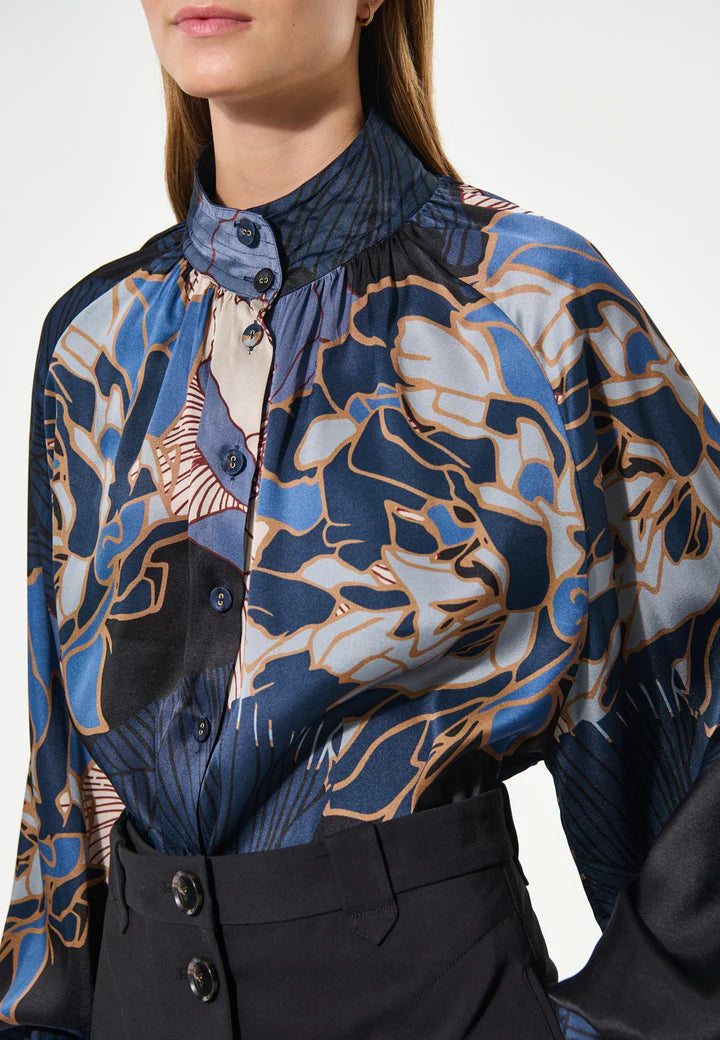 Dea Kudibal NITADEA Silk Blouse - Alepidia Blue
