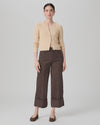 Paige Sasha Ankle Wide Cuff Jean - Rich Chocolate
