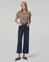 Paige Anessa Reverse Seamed Beltloops Wide Leg Jean - Bespoke
