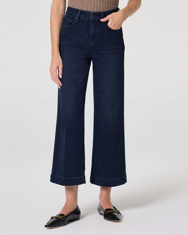 Paige Anessa Reverse Seamed Beltloops Wide Leg Jean - Bespoke