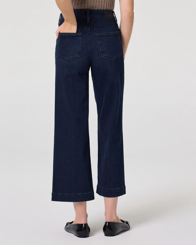 Paige Anessa Reverse Seamed Beltloops Wide Leg Jean - Bespoke