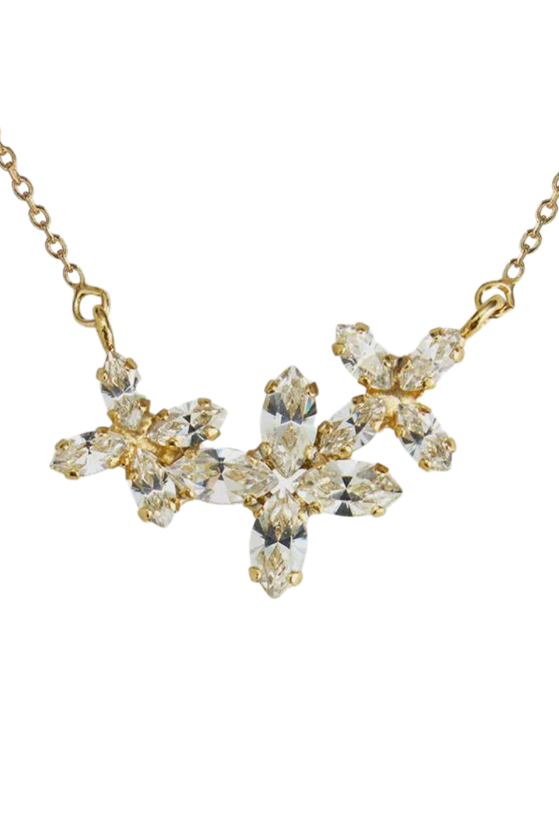 Caroline Svedbom Multi Star Necklace Gold - Crystal