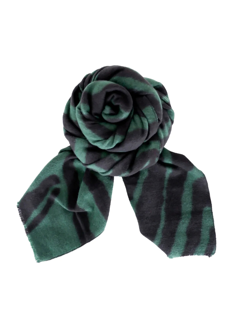 Black Colour Zebra Soft Winter Scarf - Available in Two Colours