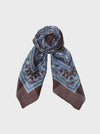 Black Colour Arianna Silk Scarf - Mocca