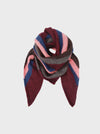 Black Colour Sisse Triangle Scarf - Wine