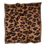 Sneakyfox Kylie Silk Scarf -  Chocolate Animal Print