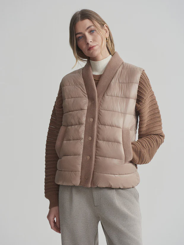 Varley Colwyn Combo Boxy Gilet - Chanterelle