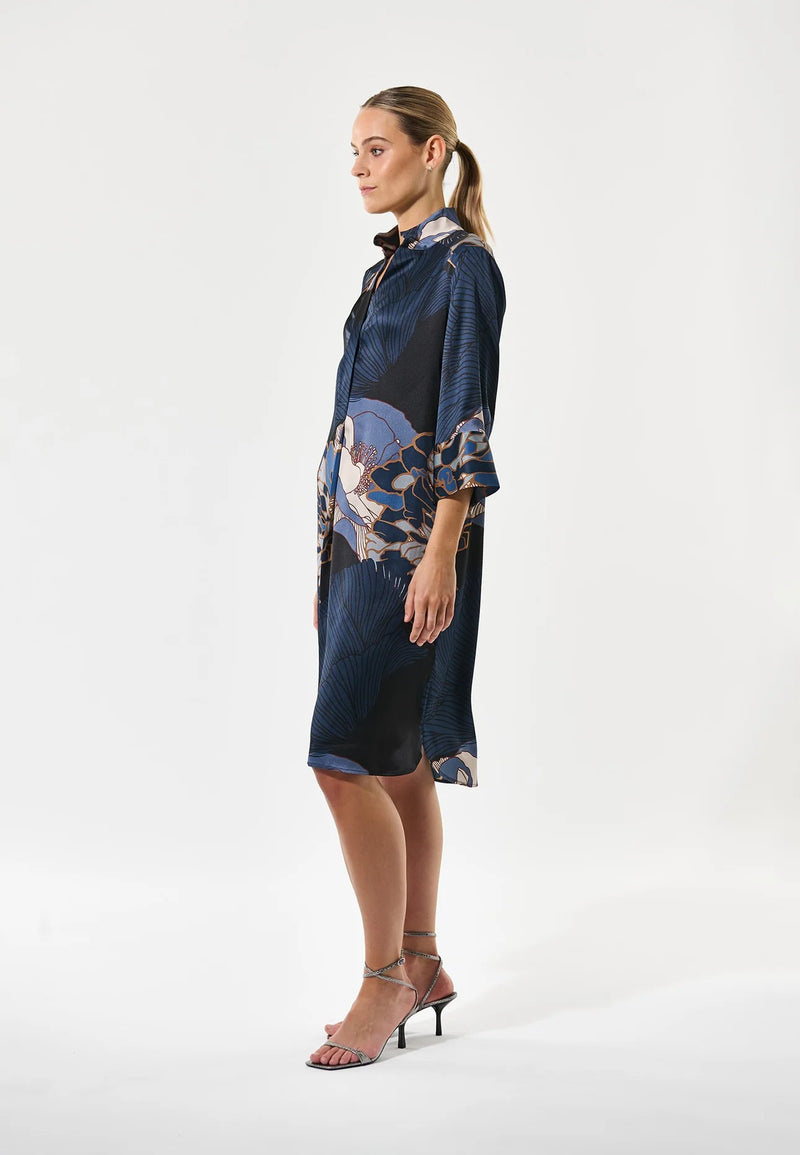 Dea Kudibal KAMILLESDEA Silk Shirt Dress - Alepidia Blue