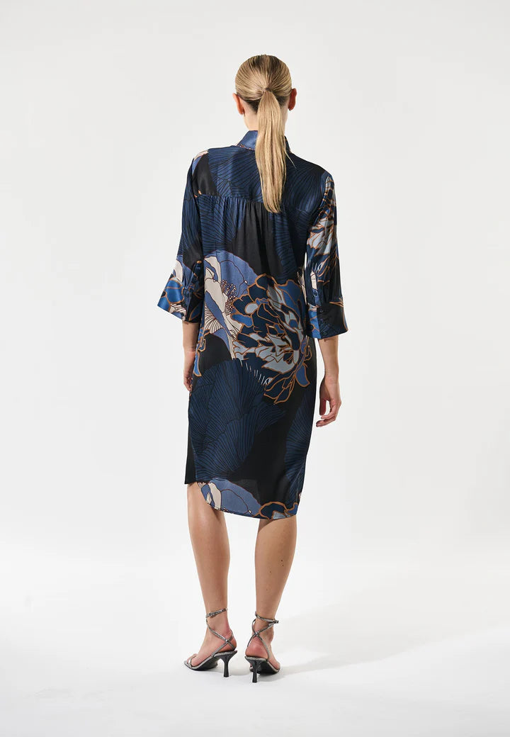 Dea Kudibal KAMILLESDEA Silk Shirt Dress - Alepidia Blue