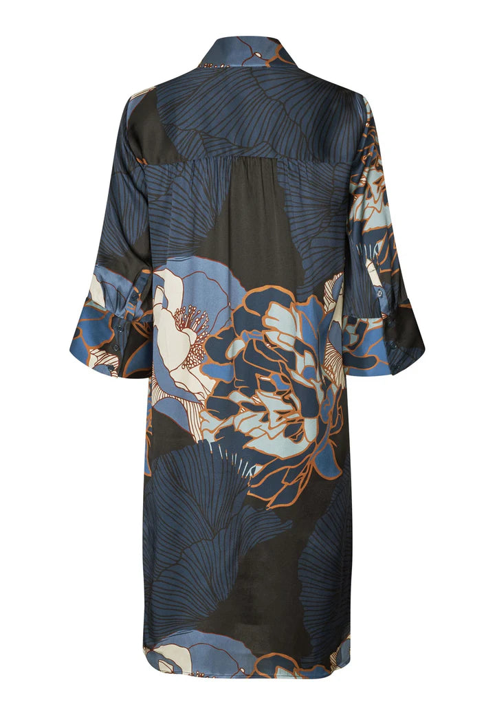 Dea Kudibal KAMILLESDEA Silk Shirt Dress - Alepidia Blue