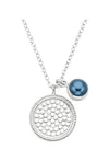 Anna Beck Blue Pearl Dual Disc Necklace - Sterling Silver