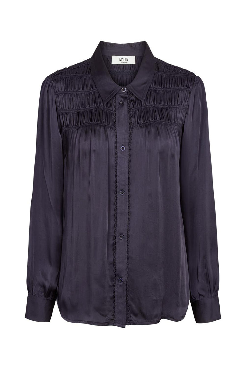 Moliin Camelia Blouse - Evening Blue