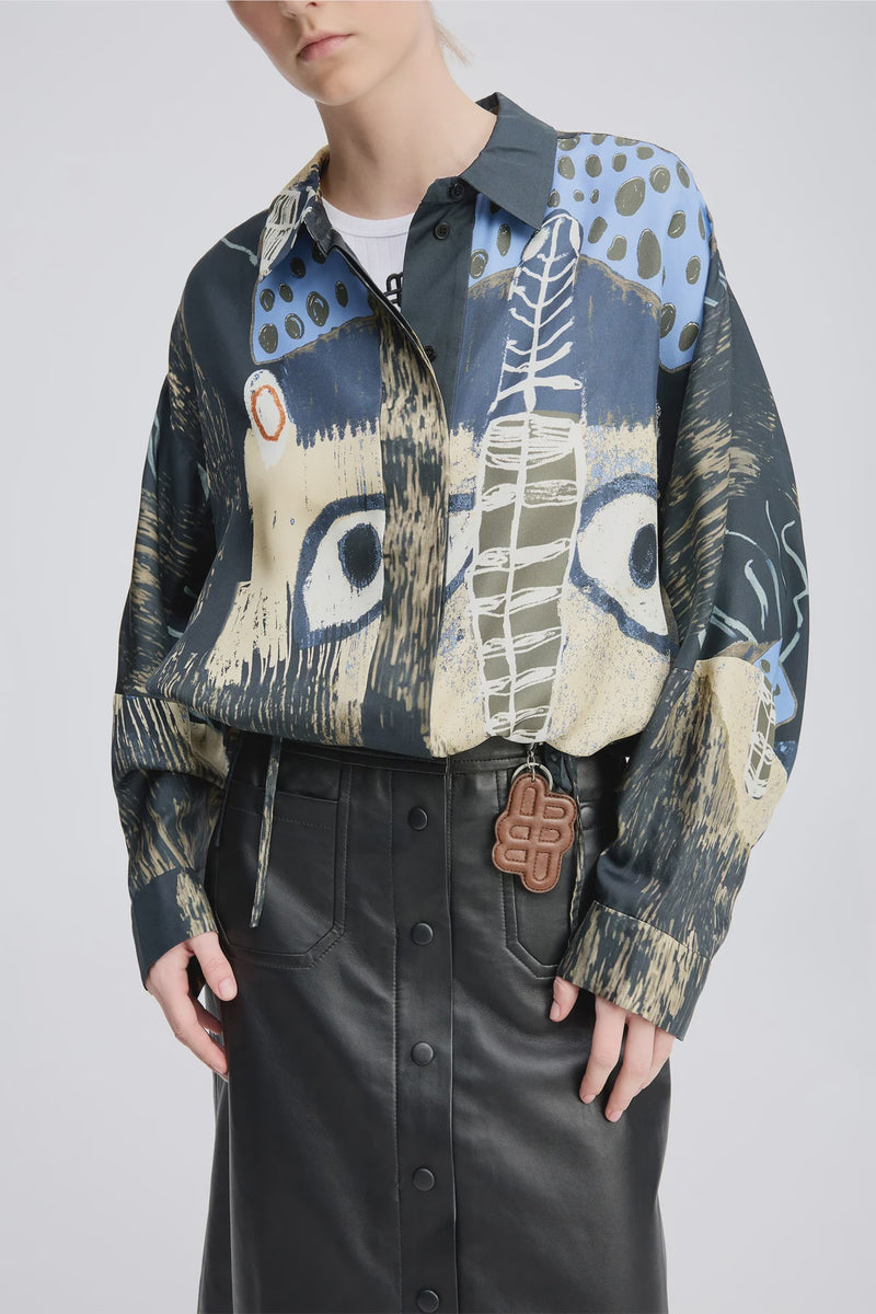 Munthe Loasta Top - Black Print