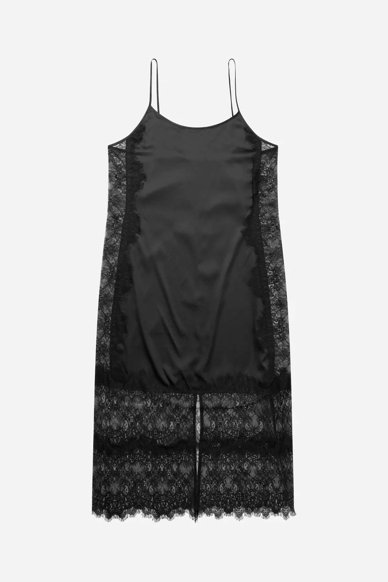 Munthe Lazo Slip Dress - Black