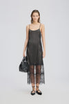 Munthe Lazo Slip Dress - Black