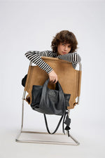 Munthe Lix Leather Bag - Black