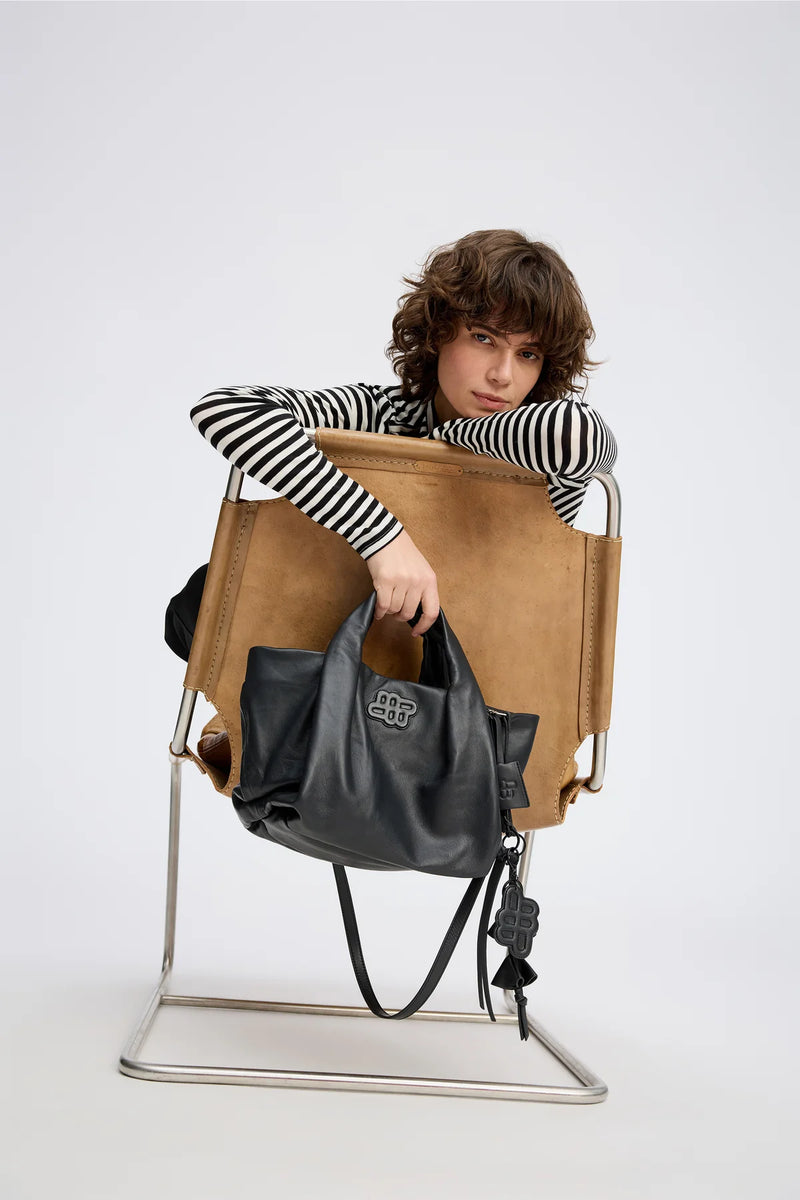 Munthe Lix Leather Bag - Black