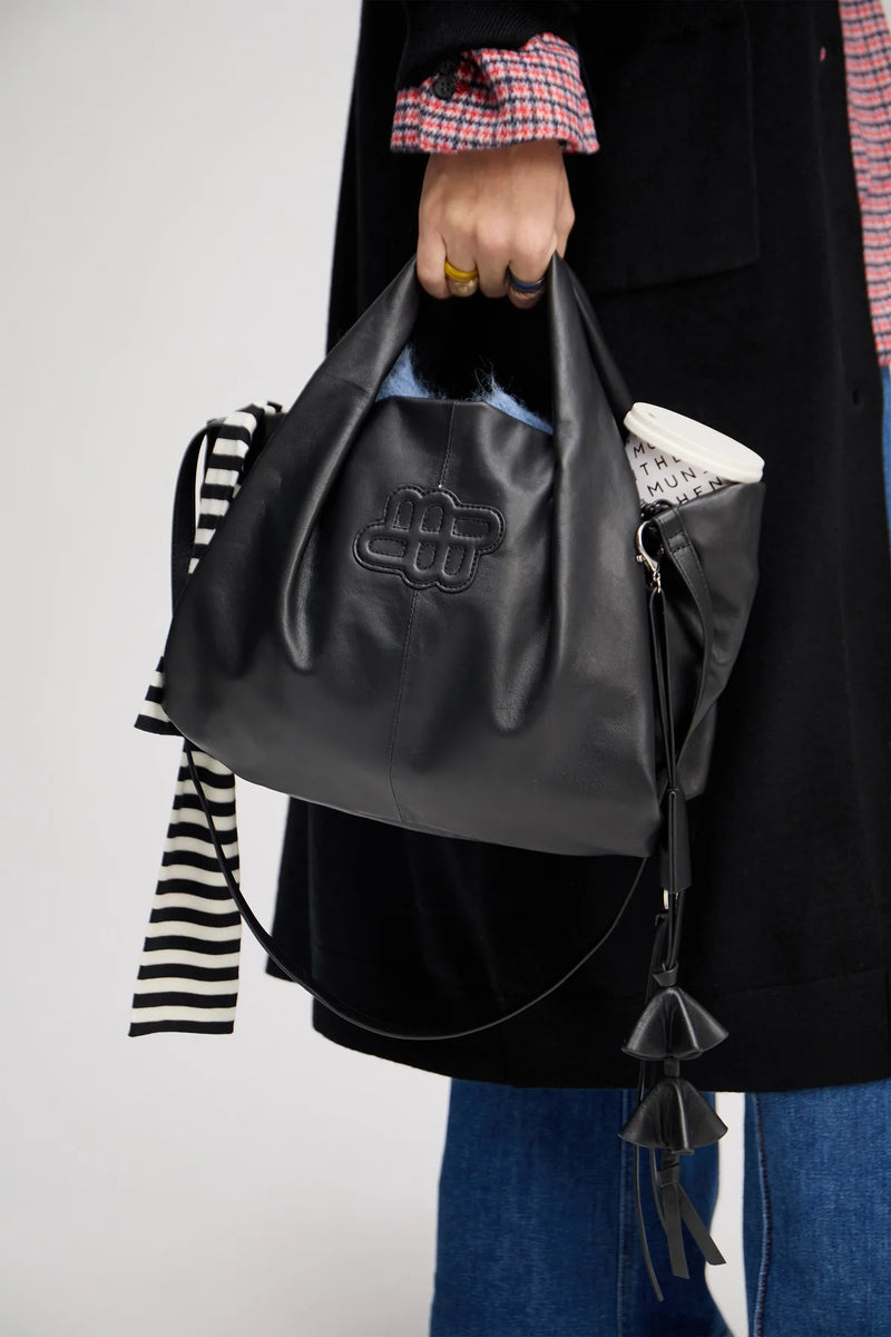 Munthe Lix Leather Bag - Black