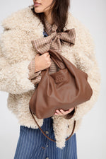 Munthe Lix Leather Bag - Brown