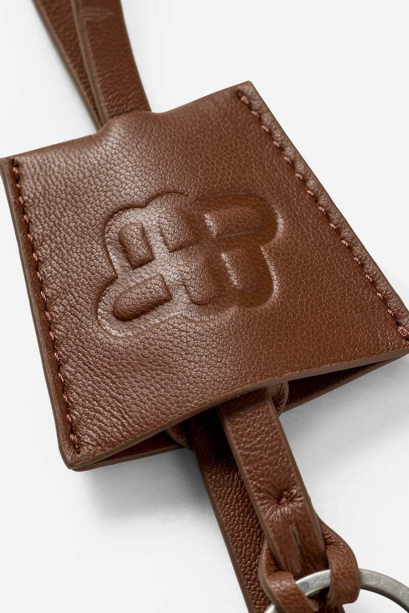 Munthe Lumut Leather Keychain - Brown