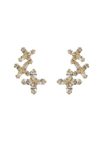 Caroline Svedbom Multi Star Cuff Earrings Gold - Crystal