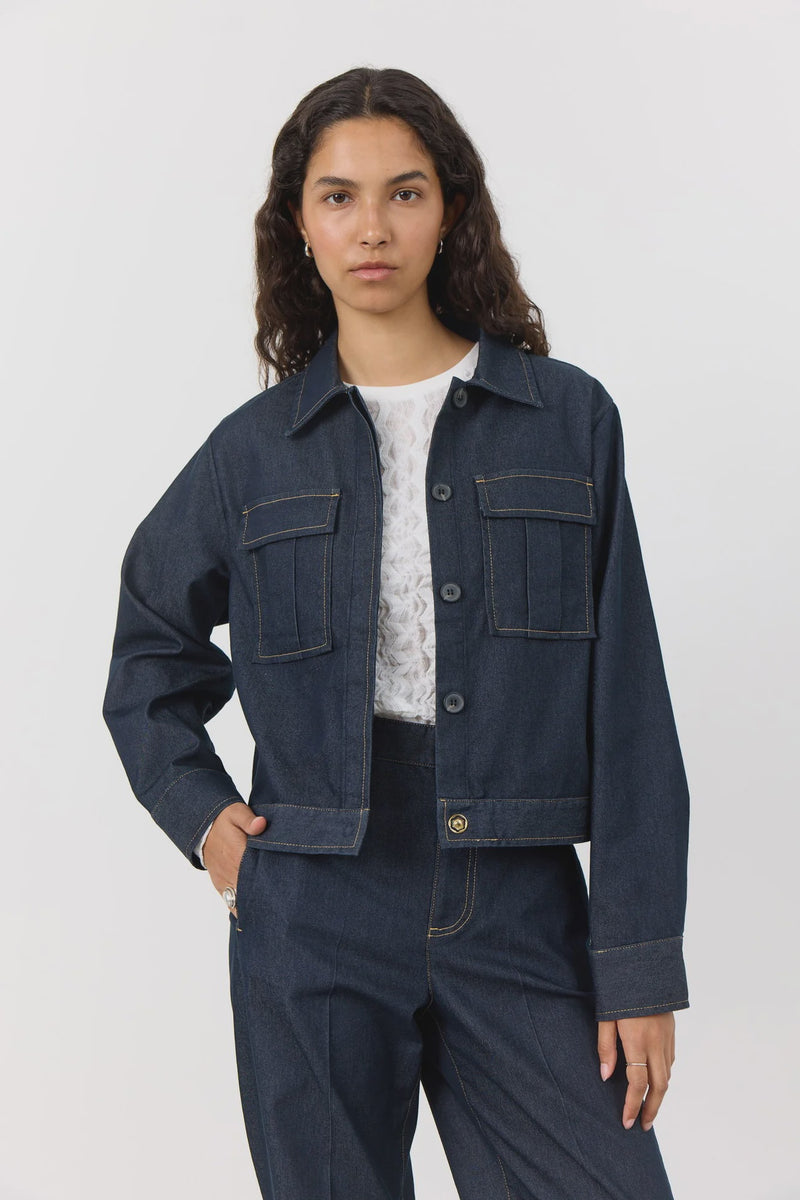 Levete Room Inez 2 Jacket - Dark Denim
