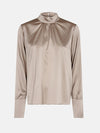 Levete Room Dakota 16 Silk Blouse - Sand