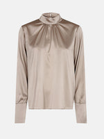 Levete Room Dakota 16 Silk Blouse - Sand