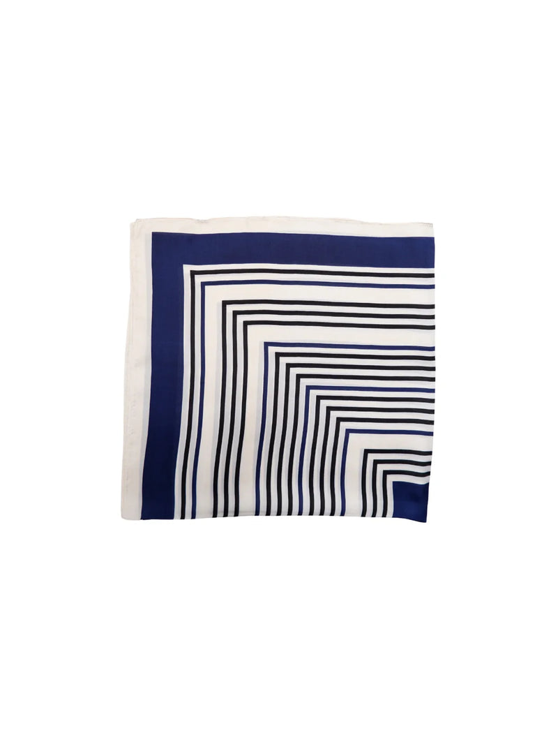 Black Colour Yesica Mini Scarf - Navy