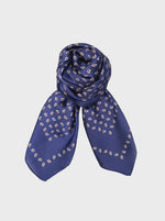 Black Colour Meira Mini Scarf - Blue