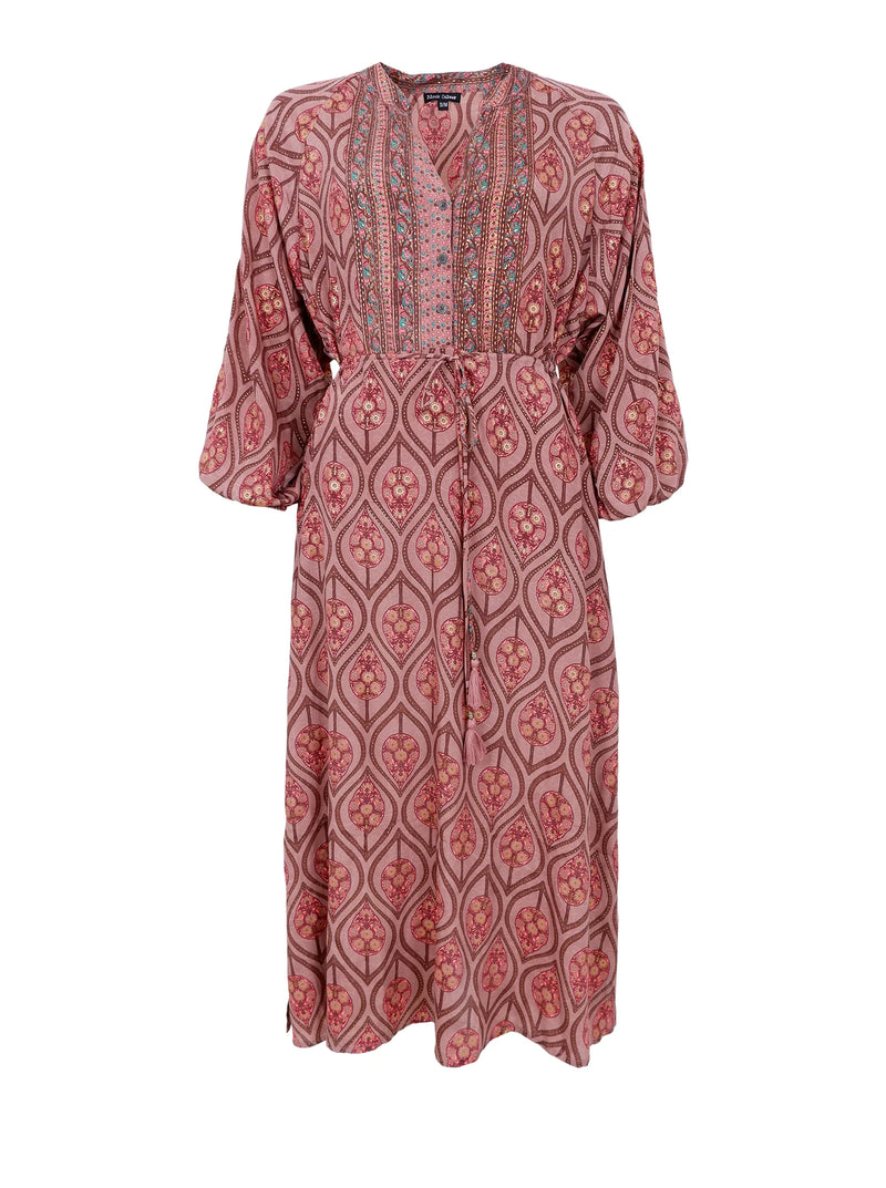 Black Colour Luna Raglan Dress - Powder Tulip