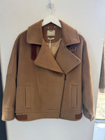 Malej Short Oversized Jacket - Camel