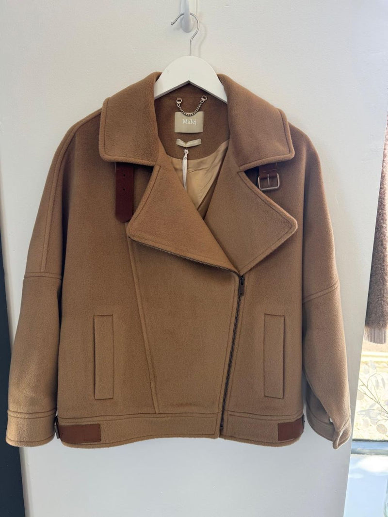 Malej Short Oversized Jacket - Camel