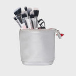 Donna May London Stand & Store Makeup Brush Case - Silver